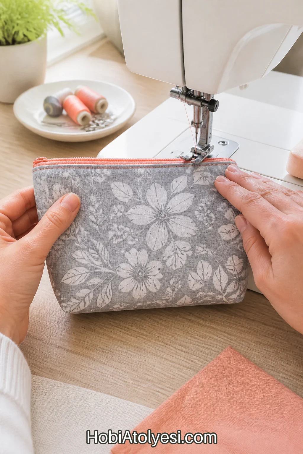 Üst kenar topstitch ve son düzeltmeler: kenar temizleme ve bastırma